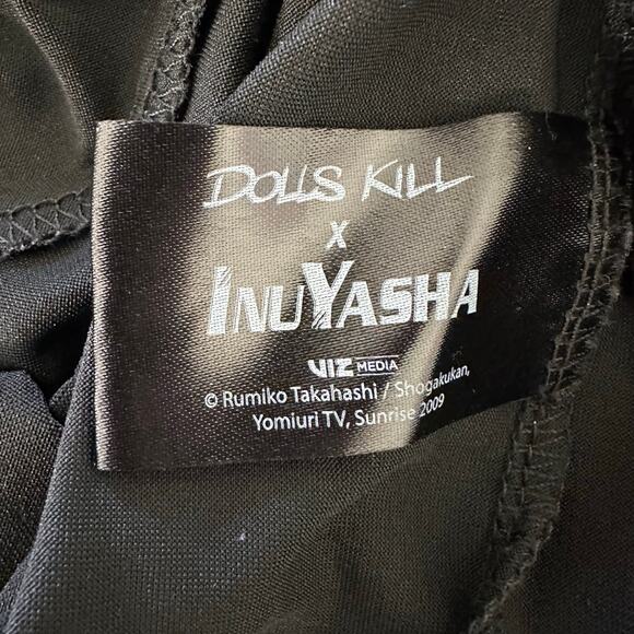 Dolls Kill x InuYasha High-Rank Priestess Mesh Dress | Black White | SZ XXL - Picture 9 of 10
